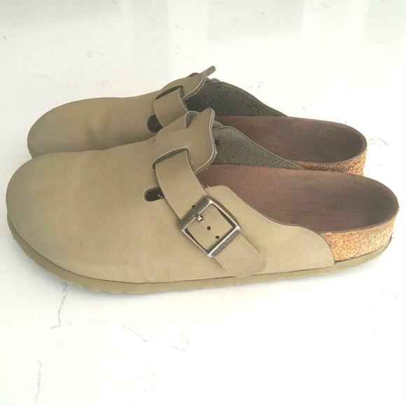 Birkenstock Boston clog oiled leather tobacco size 43 buckle preppy casualcore - Picture 1 of 8